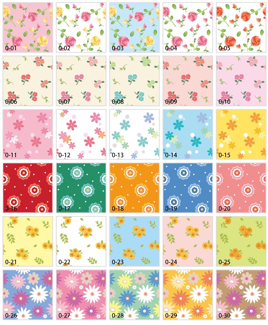 꽃 무늬 패턴 소재