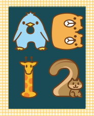 Animal alphabet illustration 