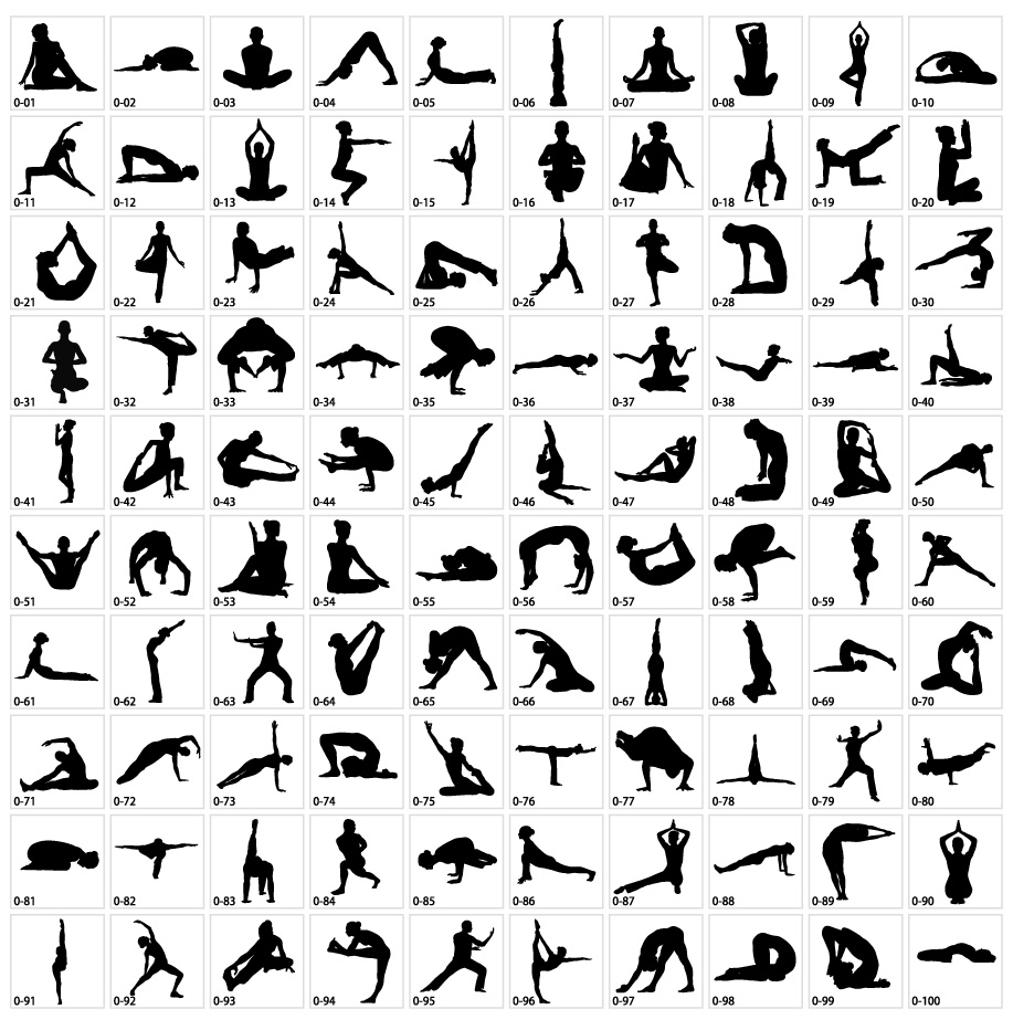 Yoga silhouette 