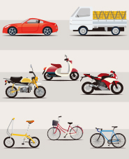 Vật liệu minh họa xe hơi và xe máy