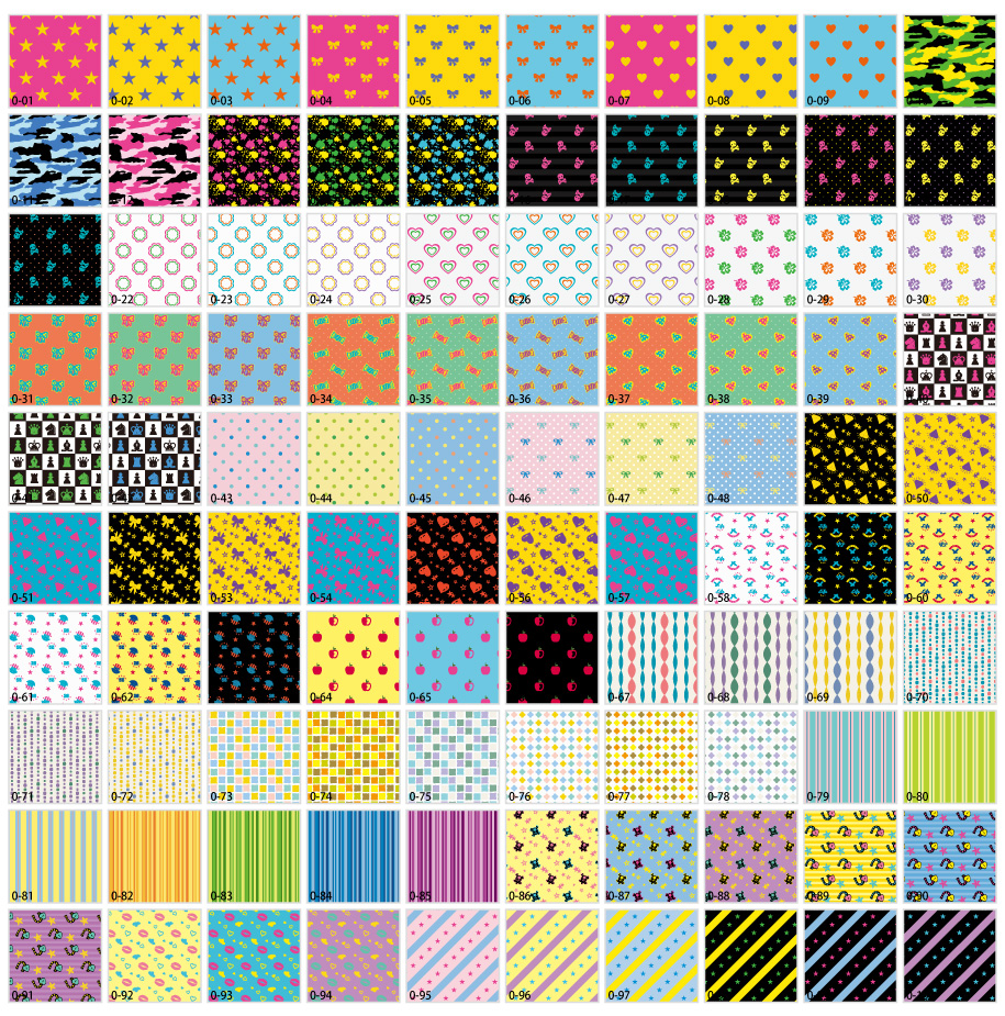 Colorful pop pattern