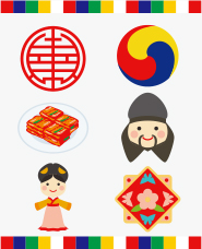 Vật liệu minh họa motif Hàn Quốc