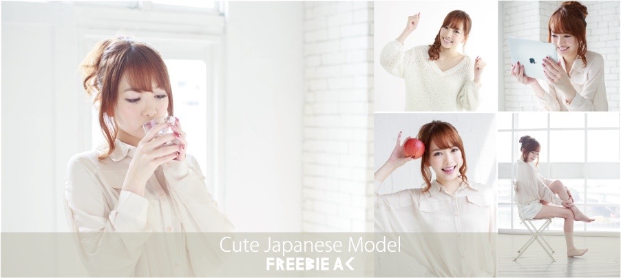 일본인 여성 모델 사진 소재 귀여운 편 vol.1
