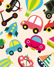 Loose cute vehicle illustration 