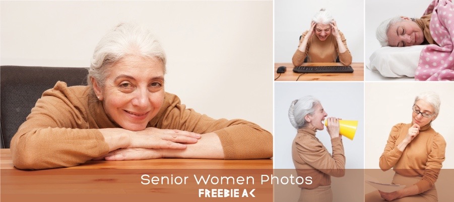 Foreign senior woman Stock Photos