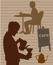 Cafe silhouette