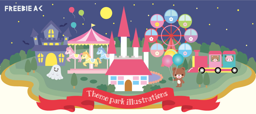 Theme park illustration
