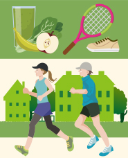 Healthy life illustration