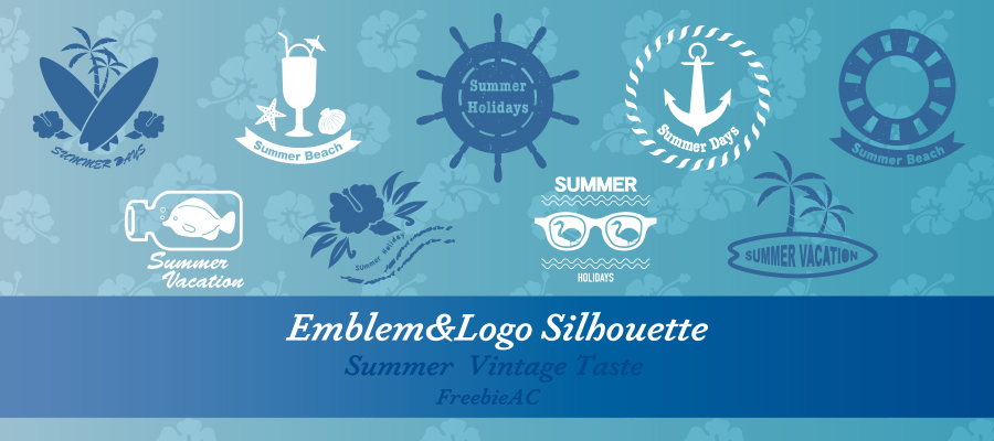 Summer logo silhouette