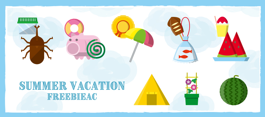Summer vacation icon