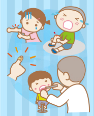 어린이의 부상 · 질병 일러스트 소재