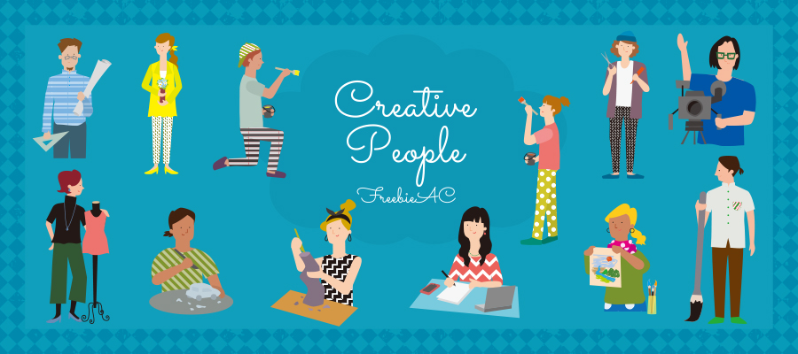 Creative people illustrations