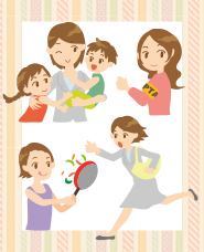 Working mother illustrations