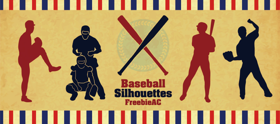 Baseball silhouettes