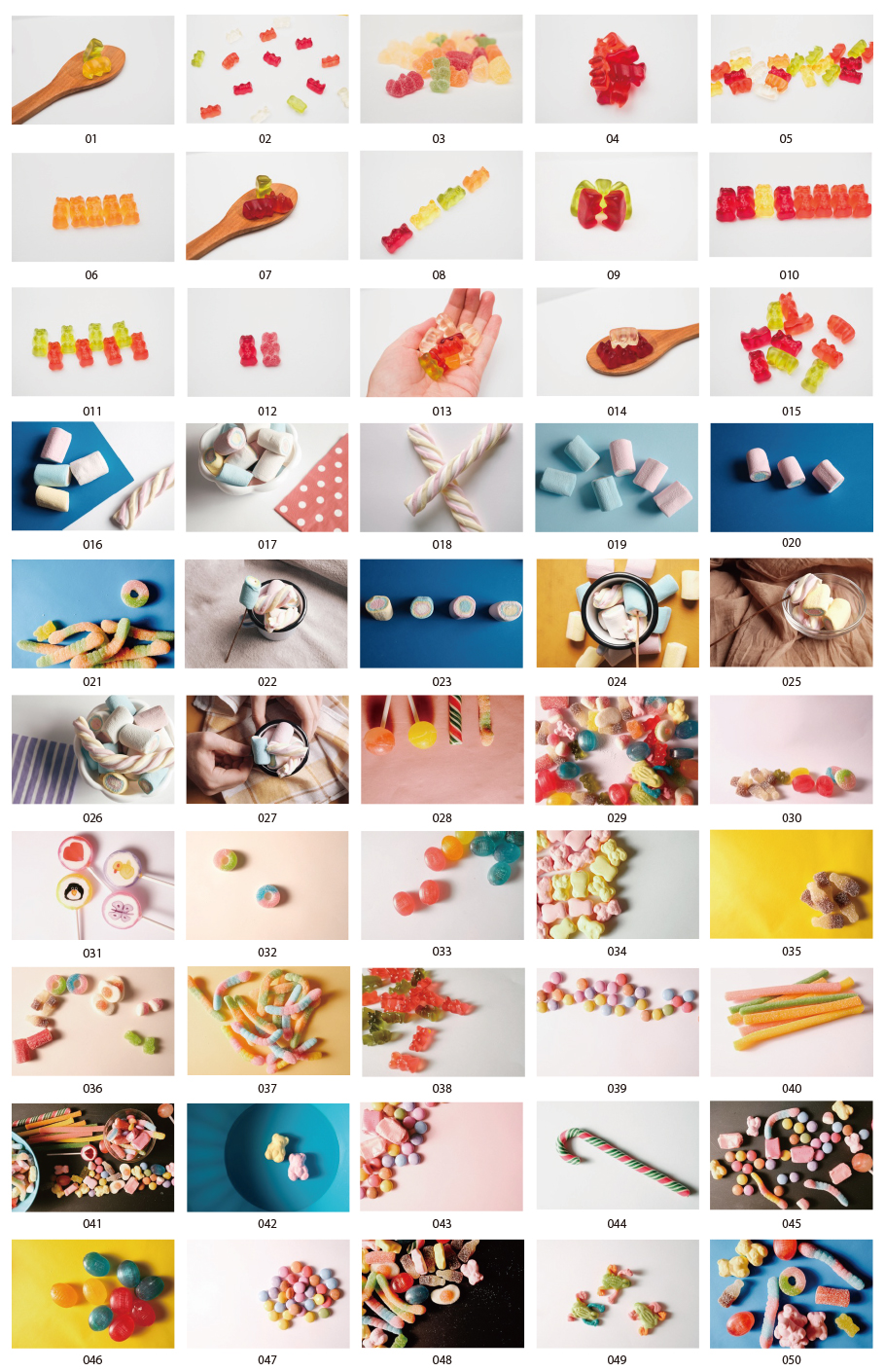 Colorful candy photos
