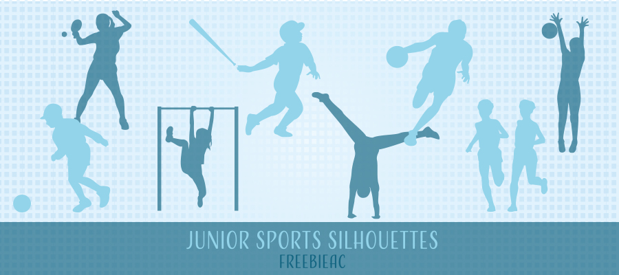 Junior sports silhouettes