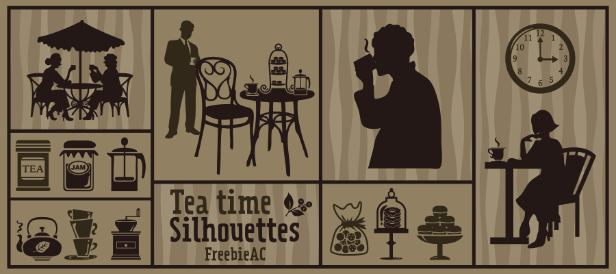 Tea time silhouette