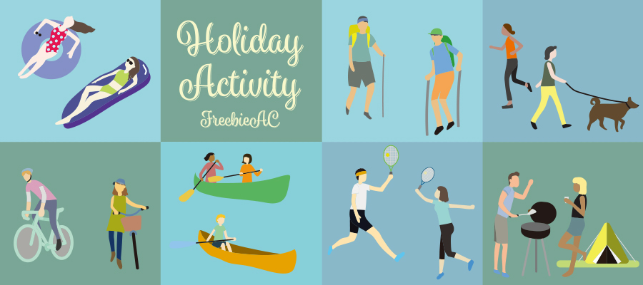 Holiday activities illustration