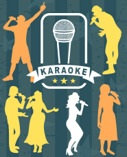 Karaoke silhouette material