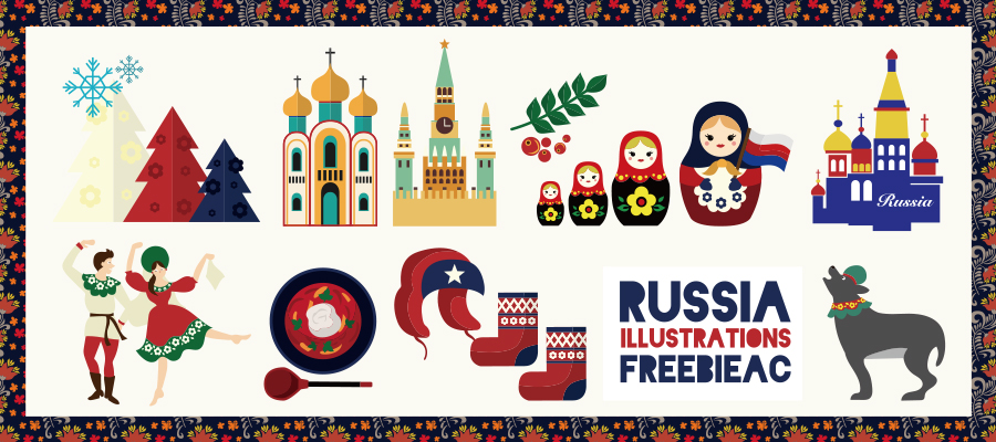 Russian illustration material