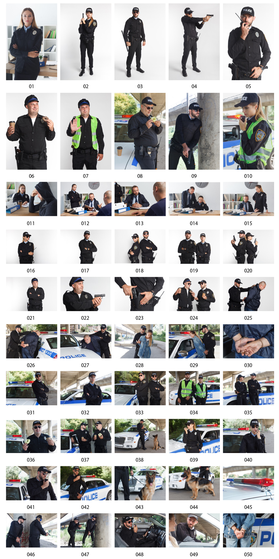 Police official photographic material