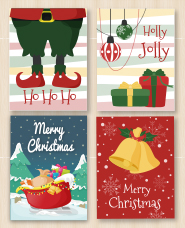 Christmas card template material collection vol.2