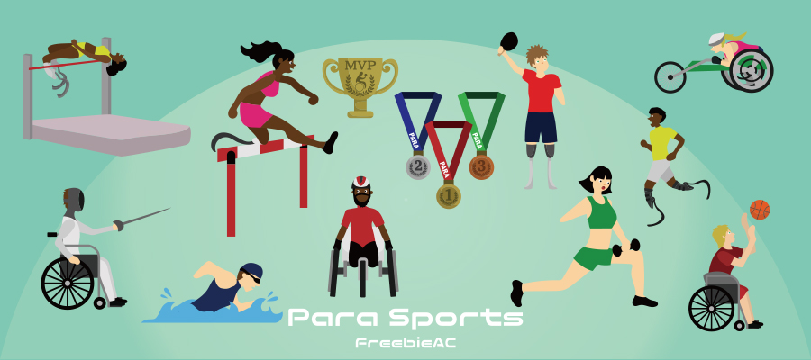 Parasport illustration material