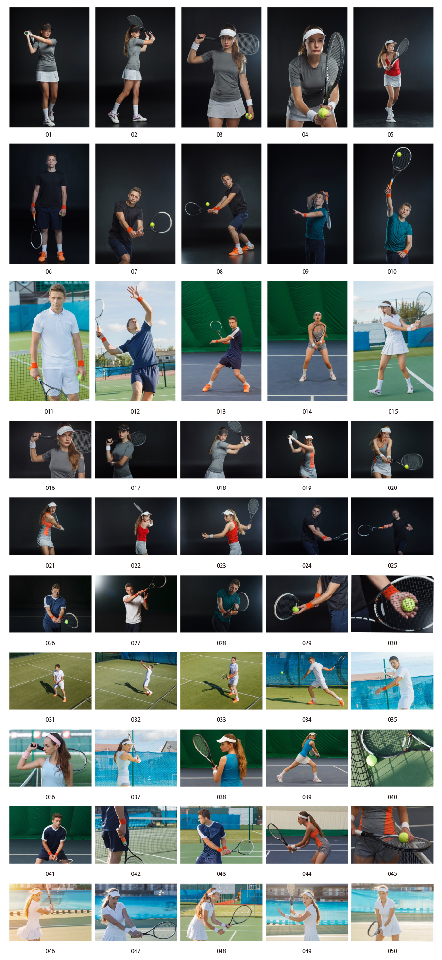 プロテニスの写真素材