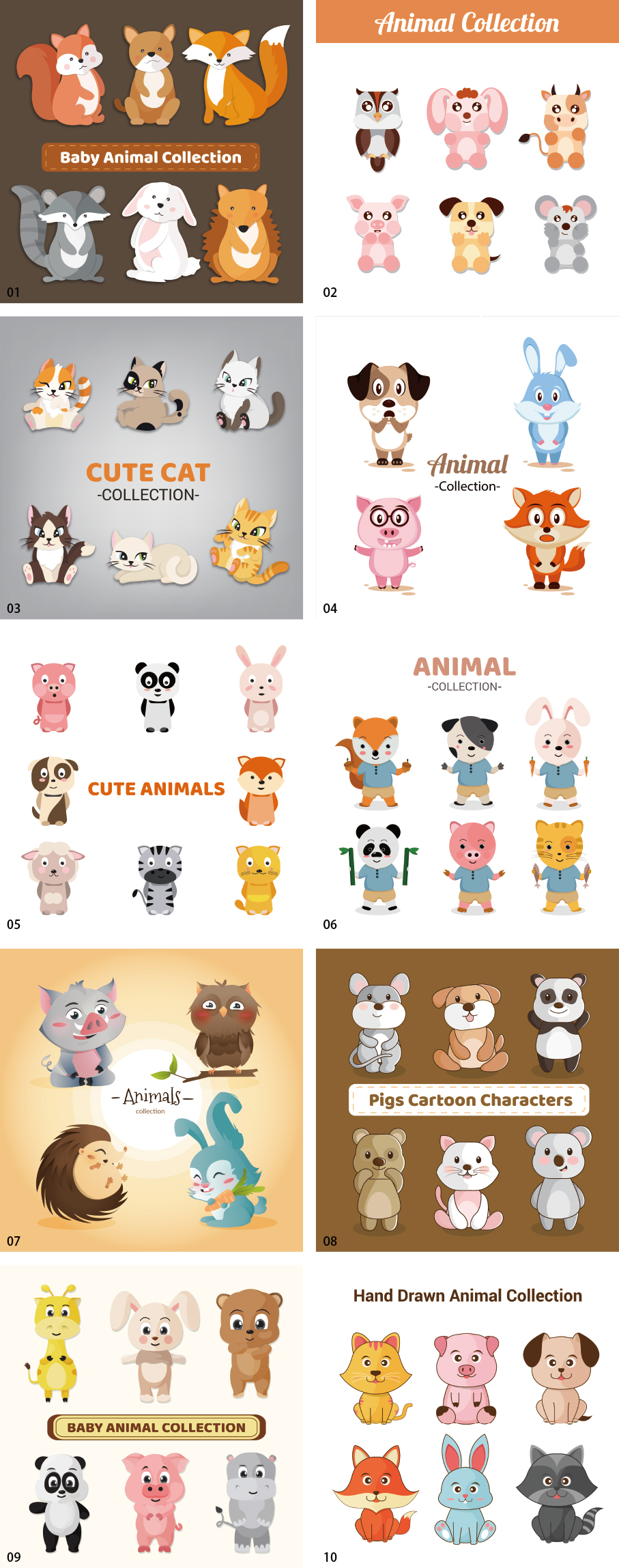 Bộ sưu tập minh họa động vật vol.2