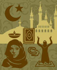 Islamic silhouette material