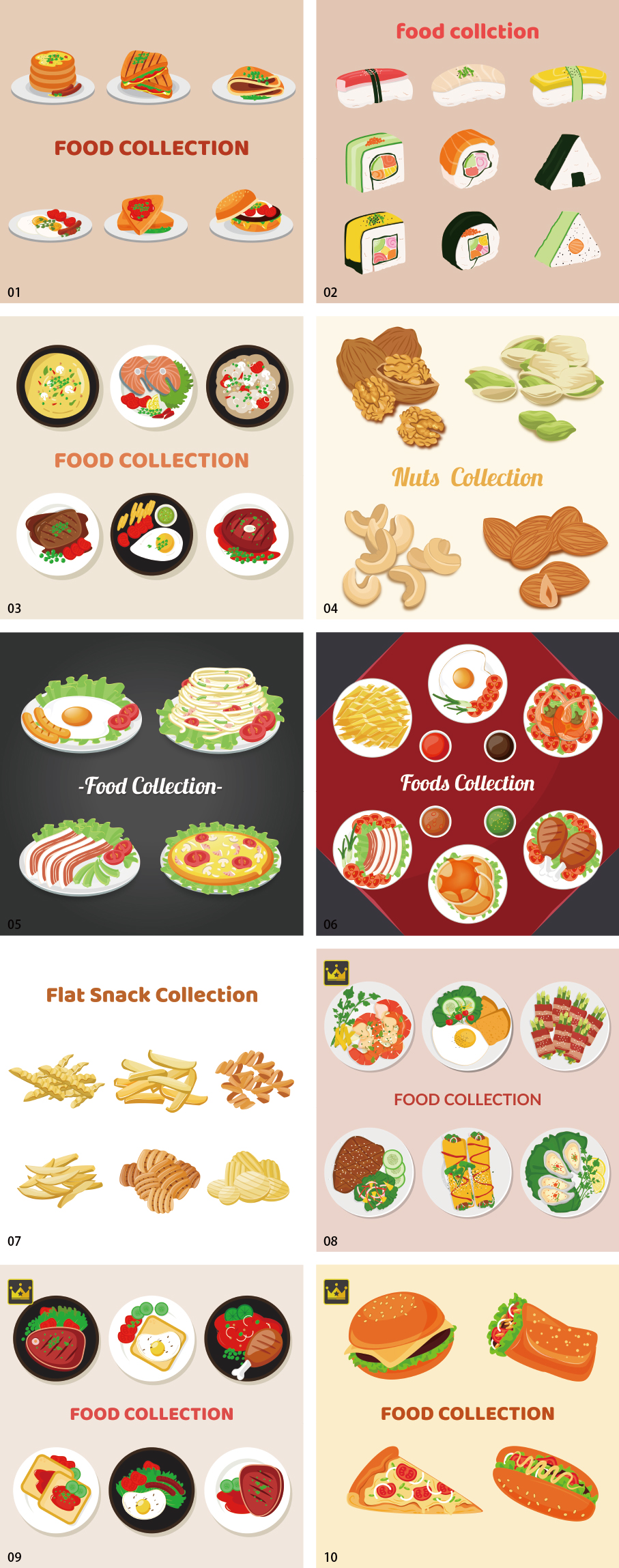Food illustration collection vol. 2