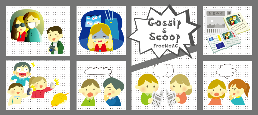 Illustration of gossip scoop