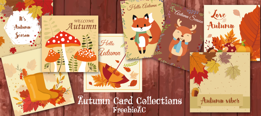 Autumn card template