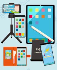 Illustration of smartphone / tablet terminal