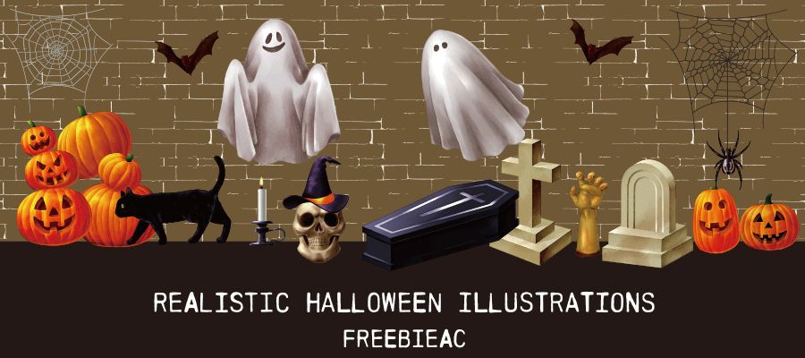 Realistic halloween illustration
