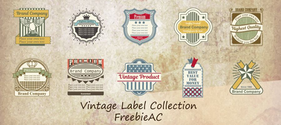 Vintage label illustration