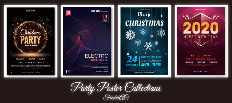 Party poster template