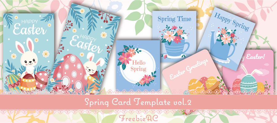 Spring card template vol.2