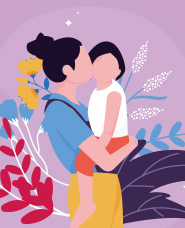 Mothers day illustration collection