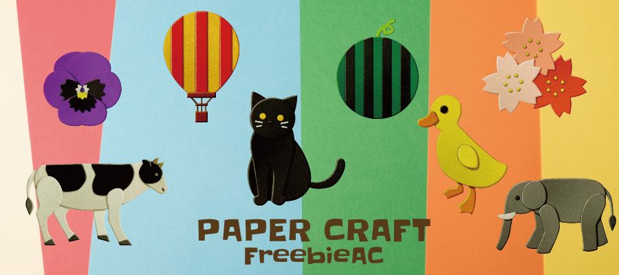 Paper craft style illustration