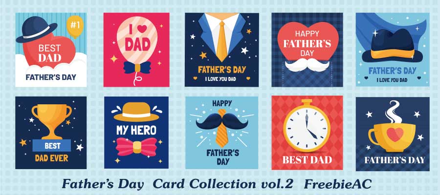 Father's Day card template vol.2