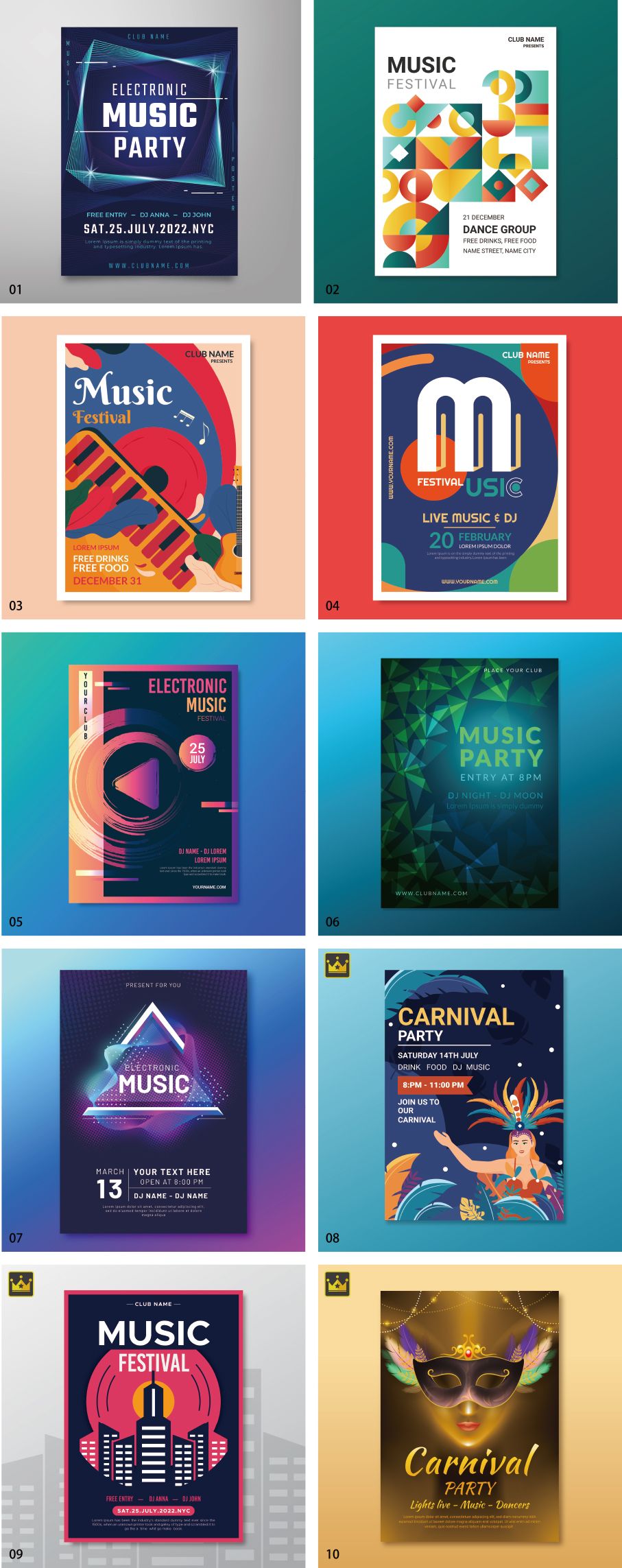 Music poster template vol.2