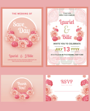 Wedding card template vol.5