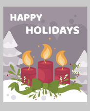 Winter card template