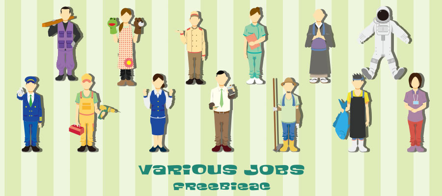 Illustrations of various occupations