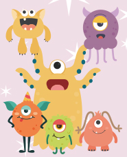 Cute monster illustration collection
