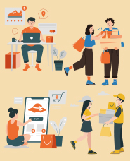 Shopping illustration collection