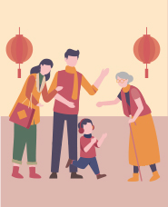Lunar New Year in Taiwan Illustration Collection