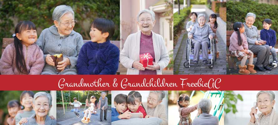 Pictures of grandma and grandchildren
