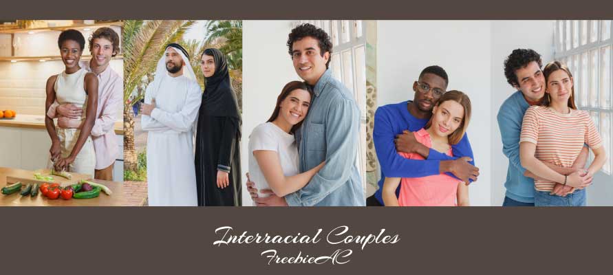 Photos of multicultural couples